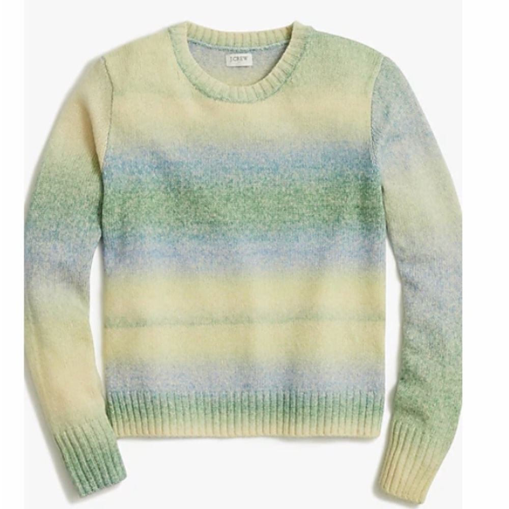J crew spacedye ombré sweater